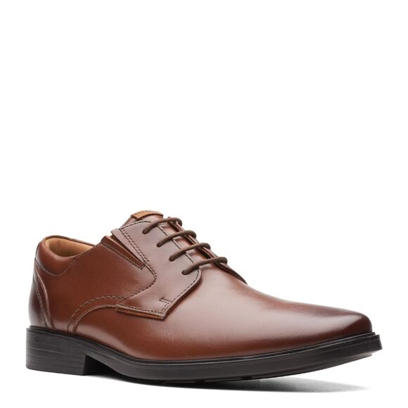 NWT Clarks Men\'s Clarkslite Low Oxford, Tan Leather, 9 main image 4